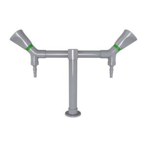 Double Outlet Deck Mounted Lab Faucet, H63 Brass Model JH WL010