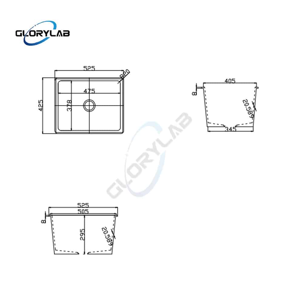Drawings Epoxy Resin Lab Sink JH ES003 Drawings Epoxy Resin Lab Sink JH ES003
