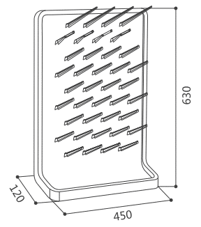 Drawings PP Drip Rack & Pegboard JH PB002 Drawings PP Drip Rack & Pegboard JH PB002