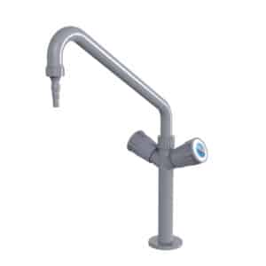 Gray Hot Cold Mixer Lab Faucet JH WL018(Brass)