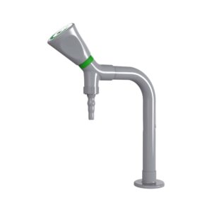 Gray Single Outlet Deck Mounted Lab Faucet, Solid Brass Model JH WL009
