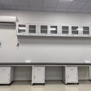 H Frame Steel Lab bench With Mobile Cabinet