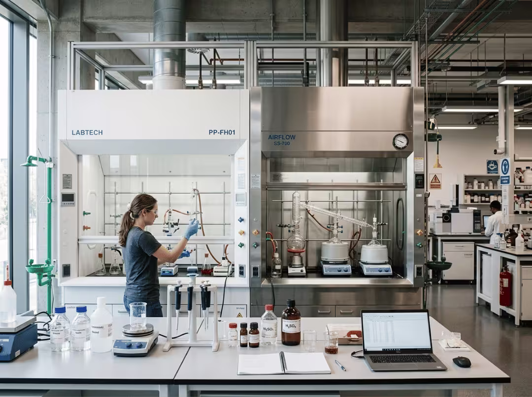 PP and steel fume hoods