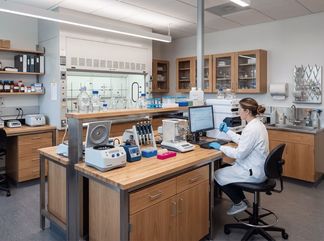 complete laboratory equipment setup