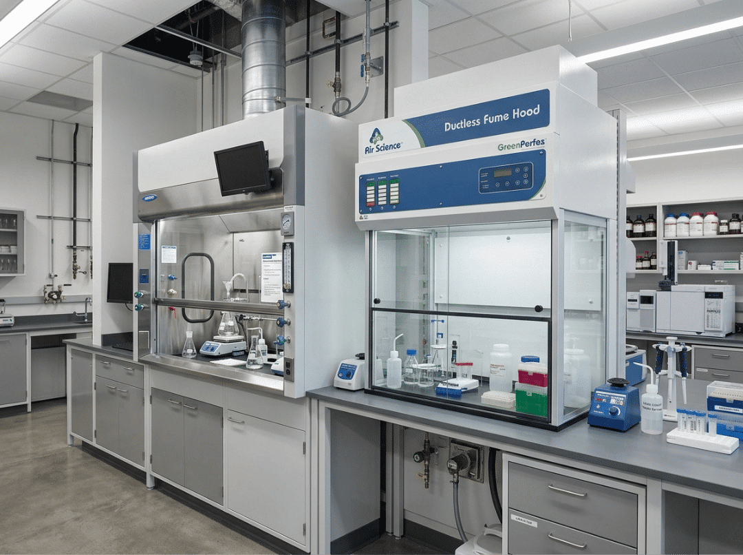 ducted and ductless fume hoods