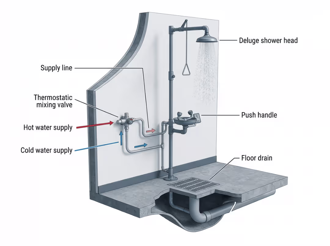 eyewash tepid water and drainage eyewash tepid water and drainage
