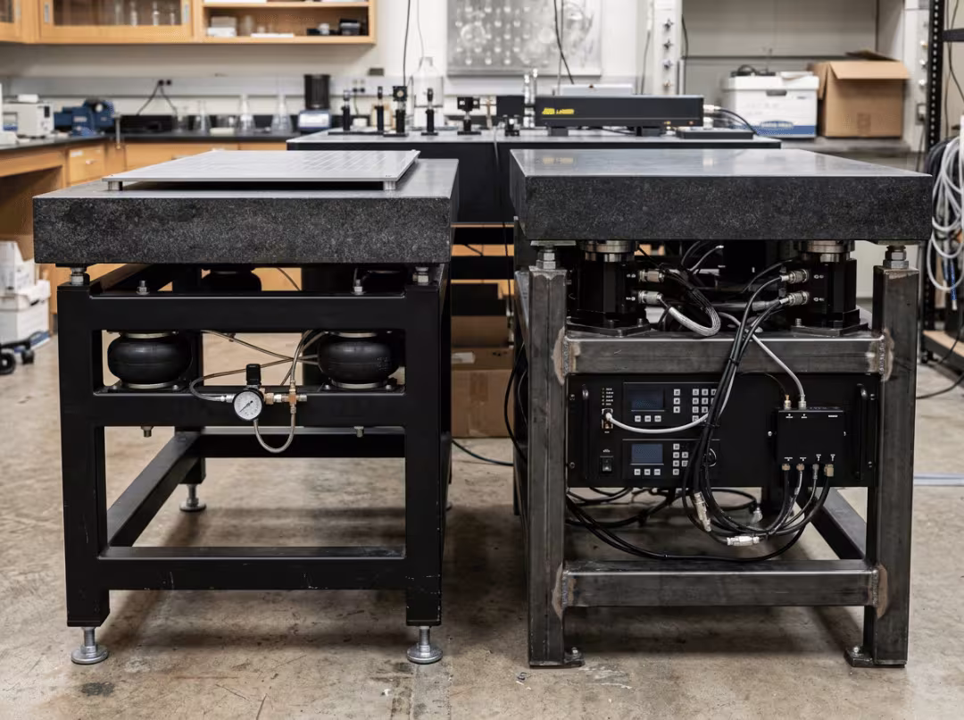 Passive and active isolation tables compared Passive and active isolation tables compared