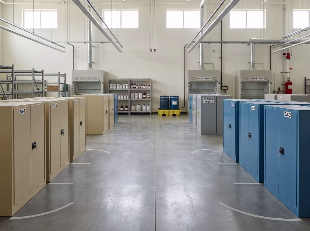 separated chemical storage zones separated chemical storage zones